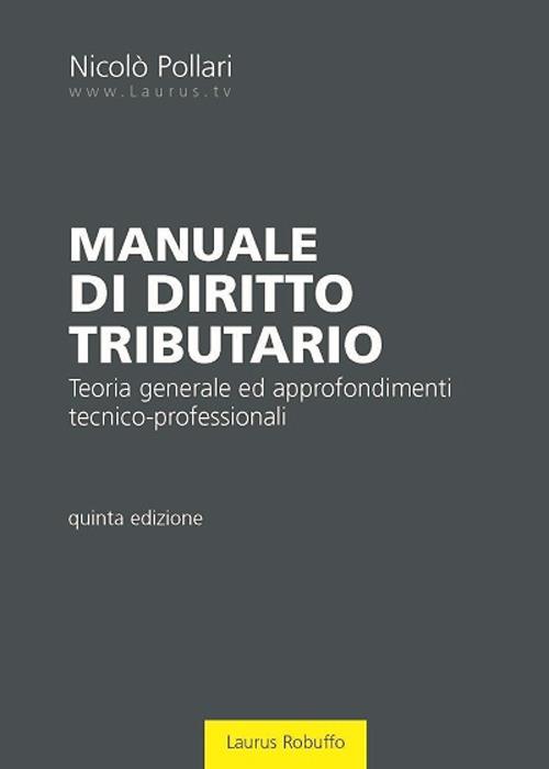 Manuale di diritto tributario - Nicolò Pollari - copertina