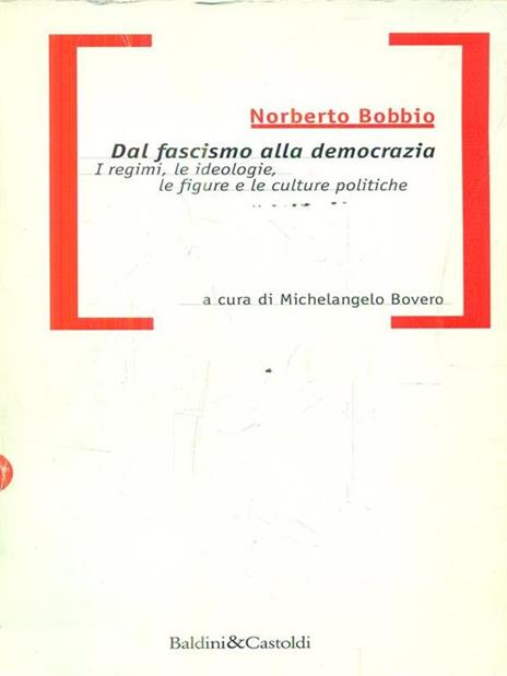 Dal fascismo alla democrazia - Norberto Bobbio - copertina