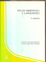 Studi orientali e linguistici. Vol. 5