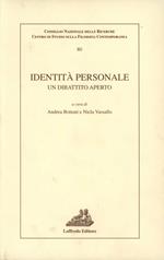 Identità personale (un dibattito aperto)