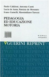 Pedagogia ed educazione motoria - Paolo Calidoni - copertina