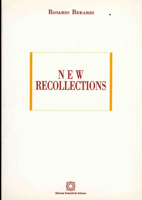 New recollections - Rosario Berardi - copertina