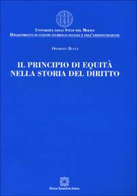 Il principio di equità nella storia del diritto - Onorato Bucci - copertina