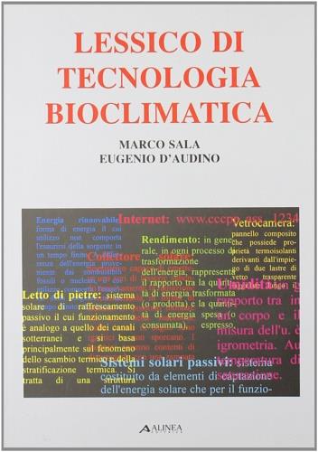 Lessico di tecnologia bioclimatica - Marco Sala,Eugenio D'Audino - copertina