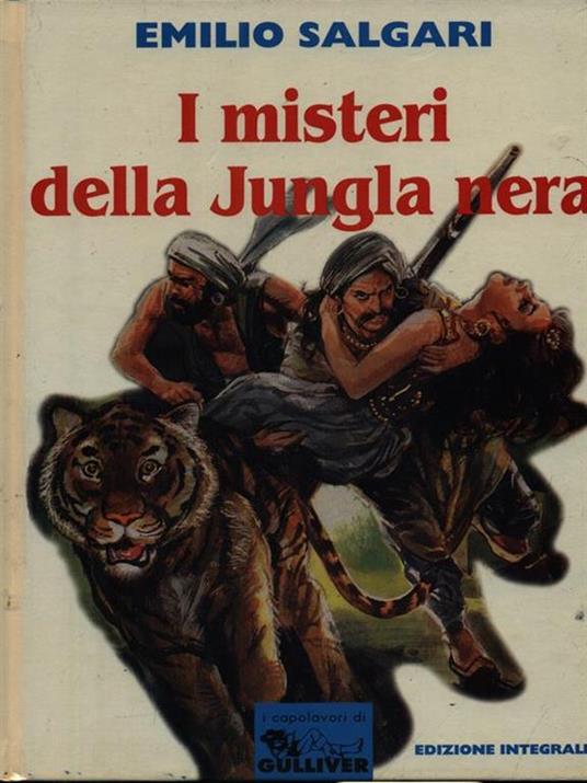 I misteri della giungla nera - Emilio Salgari - copertina