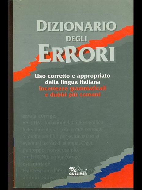 Dizionario degli errori - Caterina Gentili - 2