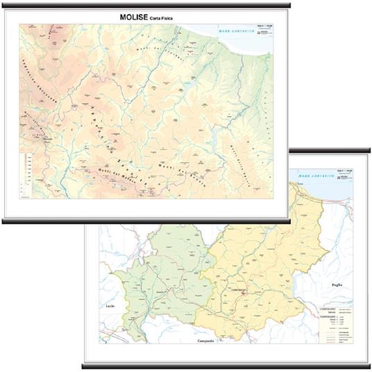 Carta Geografica Regionale Molise