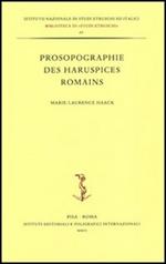 Prosopographie des haruspices romains