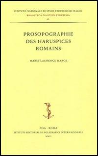 Prosopographie des haruspices romains - Marie-Laurence Haack - copertina