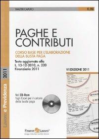 Paghe e contributi. Con CD-ROM - Walter Caputo - copertina