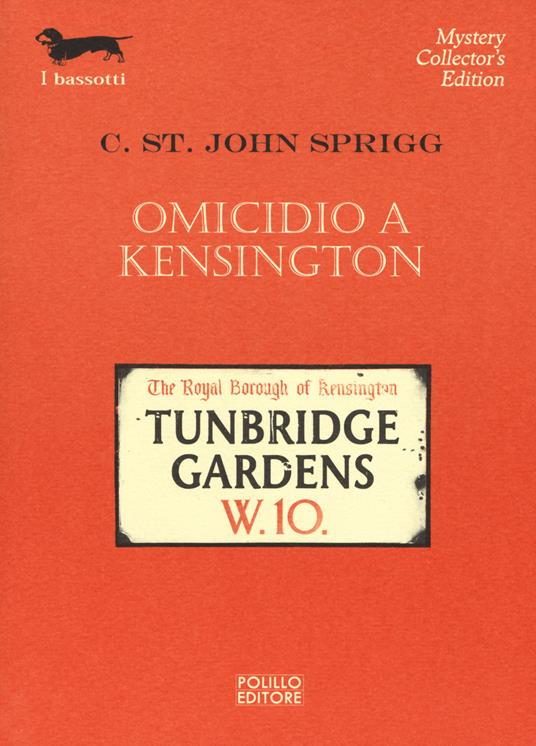 Omicidio a Kensington - Cristopher St. John Sprigg - copertina