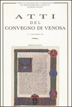 Atti del Convegno di Venosa del Comitato Nazionale per le celebrazioni del bimillenario della morte di Q. Orazio Flacco (Venosa, 8-15 novembre 1992)