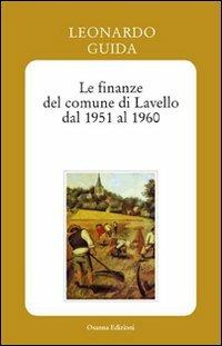 Le finanze del comune di Lavello dal 1951 al 1960 - Leonardo Guida - copertina