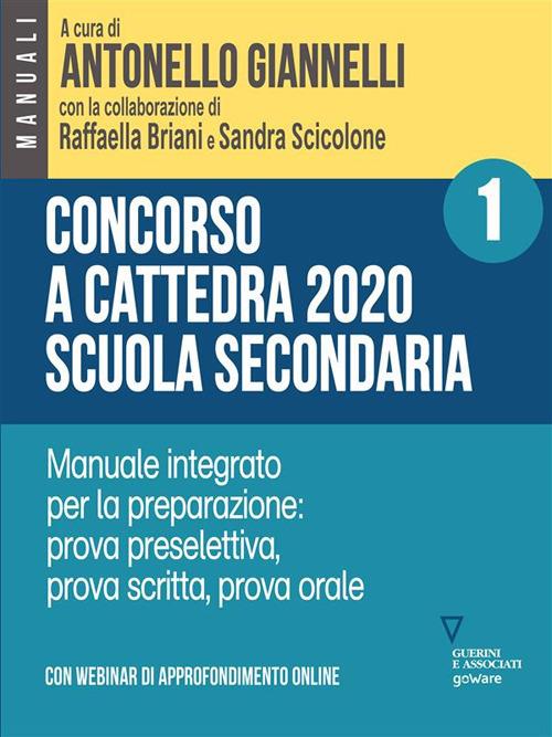 Concorso a cattedra 2020, Scuola secondaria