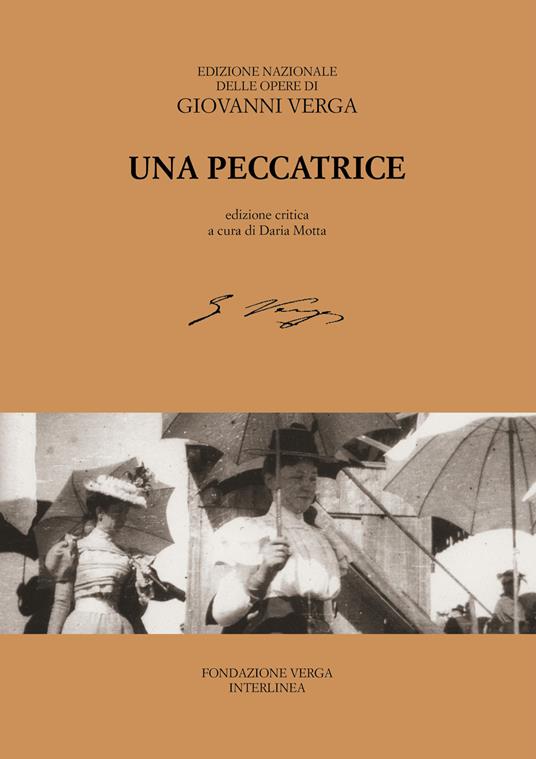 Una peccatrice. Ediz. critica - Giovanni Verga - copertina