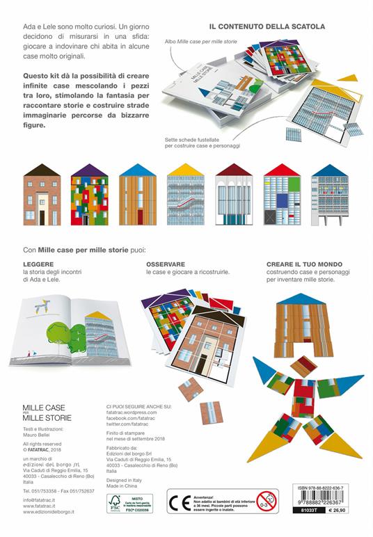 Mille case per mille storie. Ediz. a colori - Mauro Bellei - Libro -  Fatatrac - Ad arte | IBS