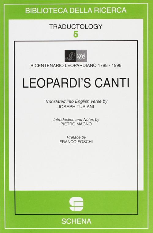 Leopardi's Canti - copertina