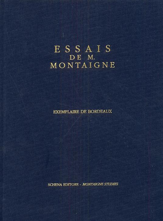 Essais de Montaigne (exemplaire de Bordeaux) - copertina