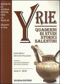 Yrie. Quaderni di studi storici salentini - copertina