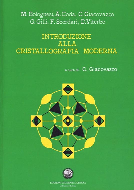 Introduzione alla cristallografia moderna - copertina