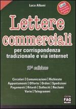 Lettere commerciali per corrispondenza tradizionale e via internet