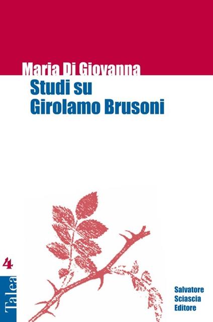 Studi su Girolamo Brusoni - Maria Di Giovanna - copertina