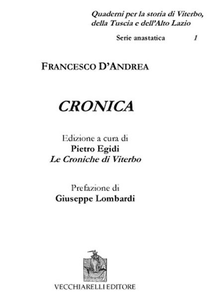 Cronica - Francesco D'Andrea - copertina