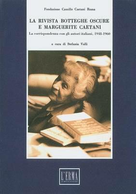 La rivista Botteghe Oscure e Marguerite Caetani - copertina