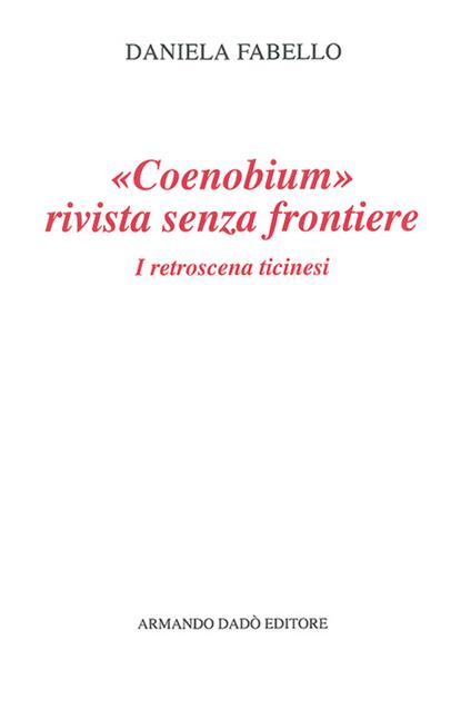 Coenobium. Rivista senza frontiere - Daniela Fabello - copertina