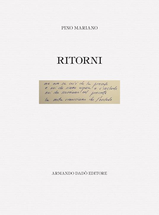 Ritorni. Gannariente e altre quarantene - Pino Mariano - copertina