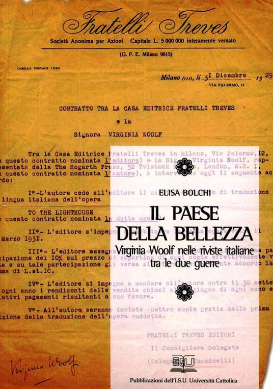 Il paese della bellezza. Virginia Woolf nelle riviste italiane tra le due guerre - Elisa Bolchi - copertina