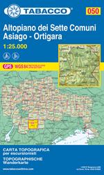 Altopiano dei Sette Comuni. Asiago 1:25.000