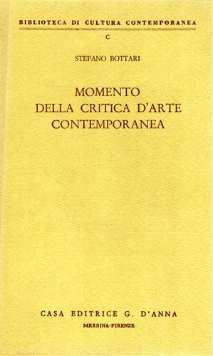 Momento della critica d'arte contemporanea - Stefano Bottari - copertina