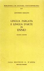 Lingua parlata e lingua d'arte in Ennio