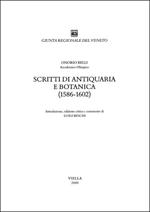 Scritti di antiquaria e botanica (1586-1602)