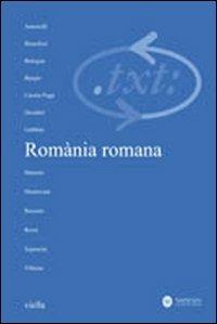 Critica del testo. Vol. 12\1: Romània romana. - copertina