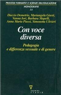 Con voce diversa. Pedagogia e differenza sessuale e di genere - copertina