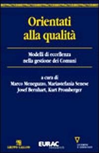 Orientati alla qualità. Modelli di eccellenza nella gestione dei comuni - copertina