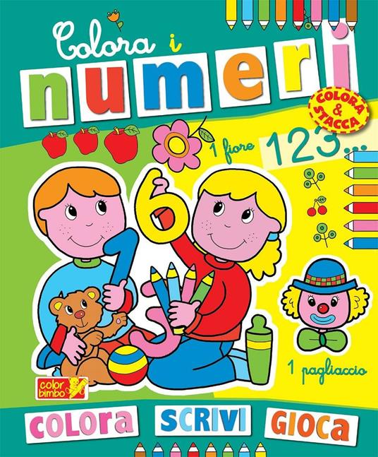 Colora i numeri. Ediz. illustrata - copertina