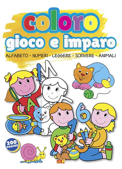 Coloro, gioco e imparo. Alfabeto-numeri-leggere-scrivere-animali - copertina