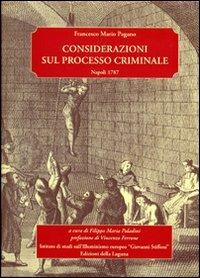 Considerazioni sul processo criminale - Francesco Mario Pagano - copertina