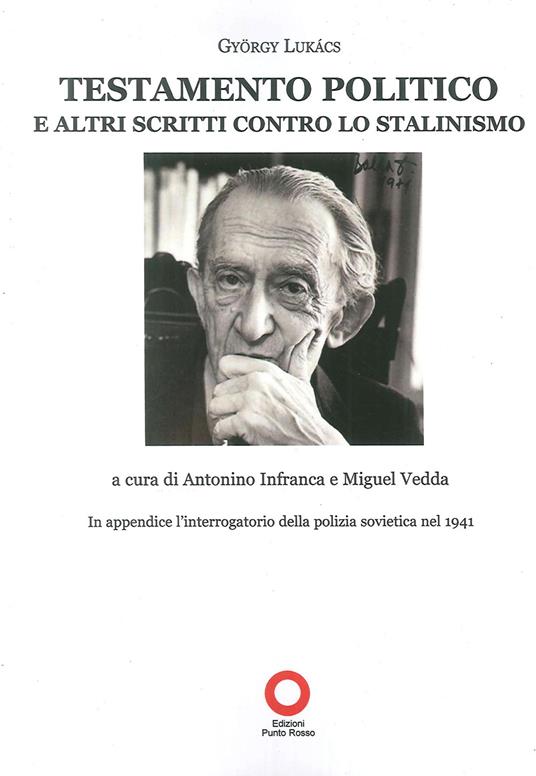 Testamento politico e altri scritti contro lo stalinismo - György Lukács - copertina