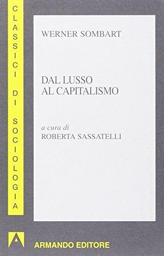 Dal lusso al capitalismo - Werner Sombart - copertina