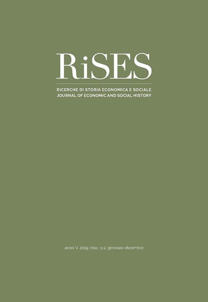 RiSES. Ricerche di storia economica e sociale (2019). Vol. 1-2 - copertina