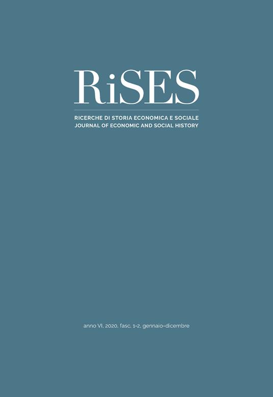 RiSES. Ricerche di storia economica e sociale (2000). Vol. 1-2 - copertina