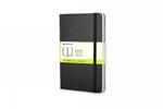 Taccuino Moleskine pocket a pagine bianche copertina rigida nero. Black