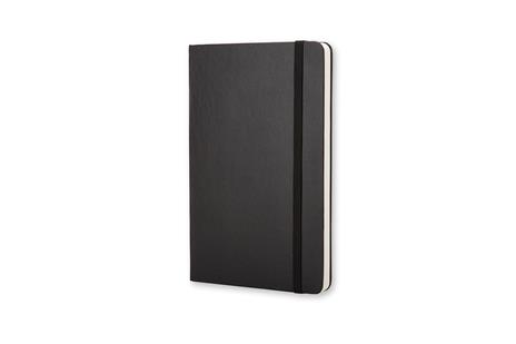 Taccuino Moleskine pocket a pagine bianche copertina rigida nero. Black - 3