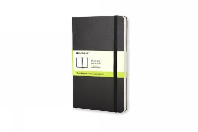 Taccuino Moleskine large a pagine bianche copertina rigida nero. Black