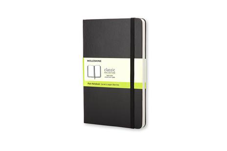 Taccuino Moleskine large a pagine bianche copertina rigida nero. Black - 7