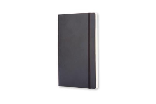 Taccuino Moleskine large a pagine bianche copertina morbida nero. Black - 3